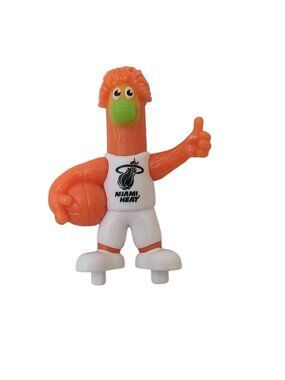 Kinder Joy NBA Miami Heat Burnie Mascot Mini Figure Basketball No Base